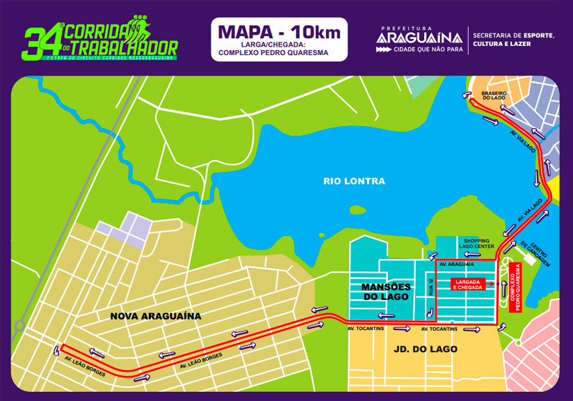 mapa corrida